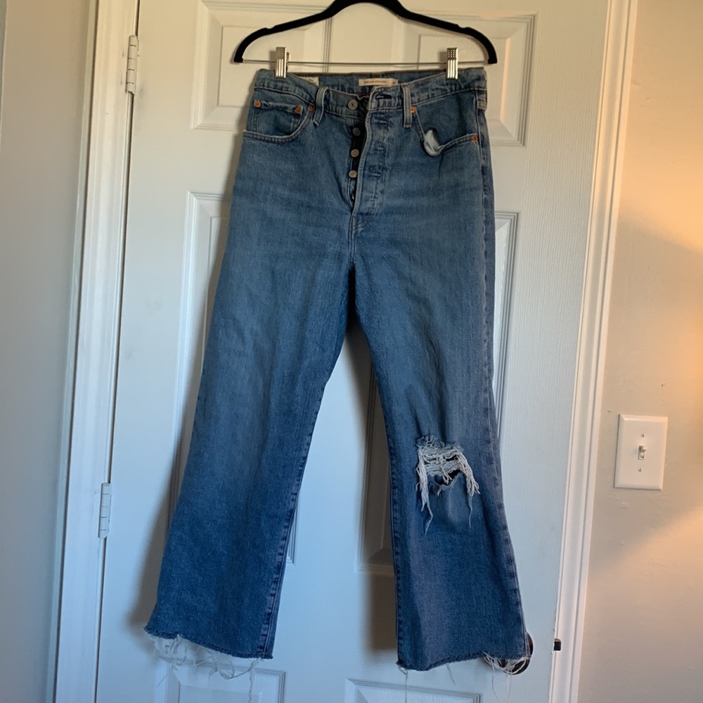 Levi’s ribcage straight jeans